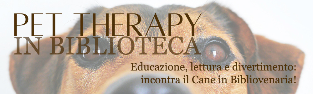 Header "Pet Therapy in biblioteca"